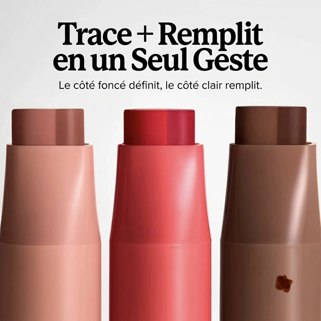 Crayon et baume à lèvres 2 en 1