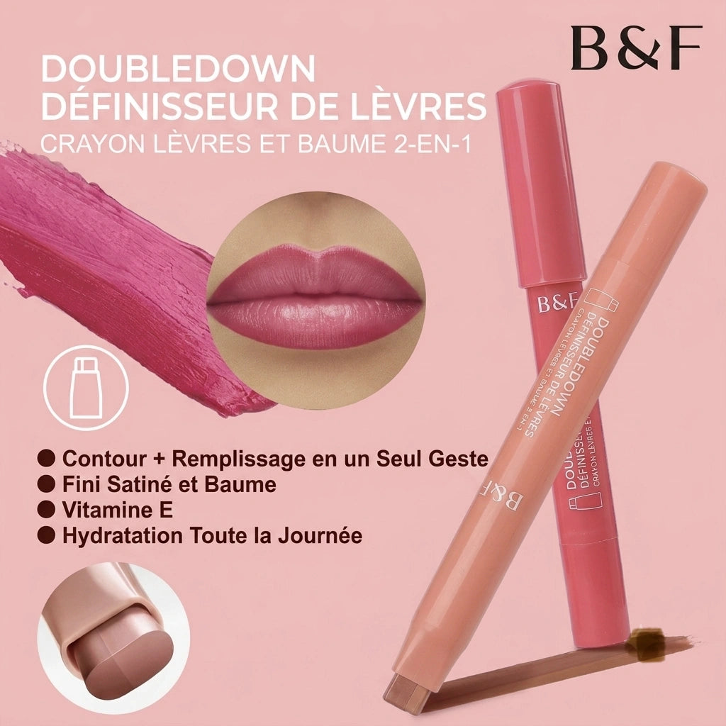 Crayon et baume à lèvres 2 en 1